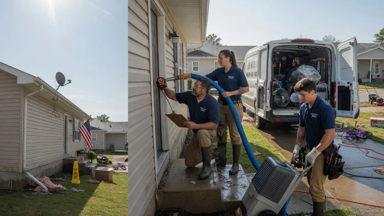 Ceiling Water Damage Restoration in Adair, OK near me